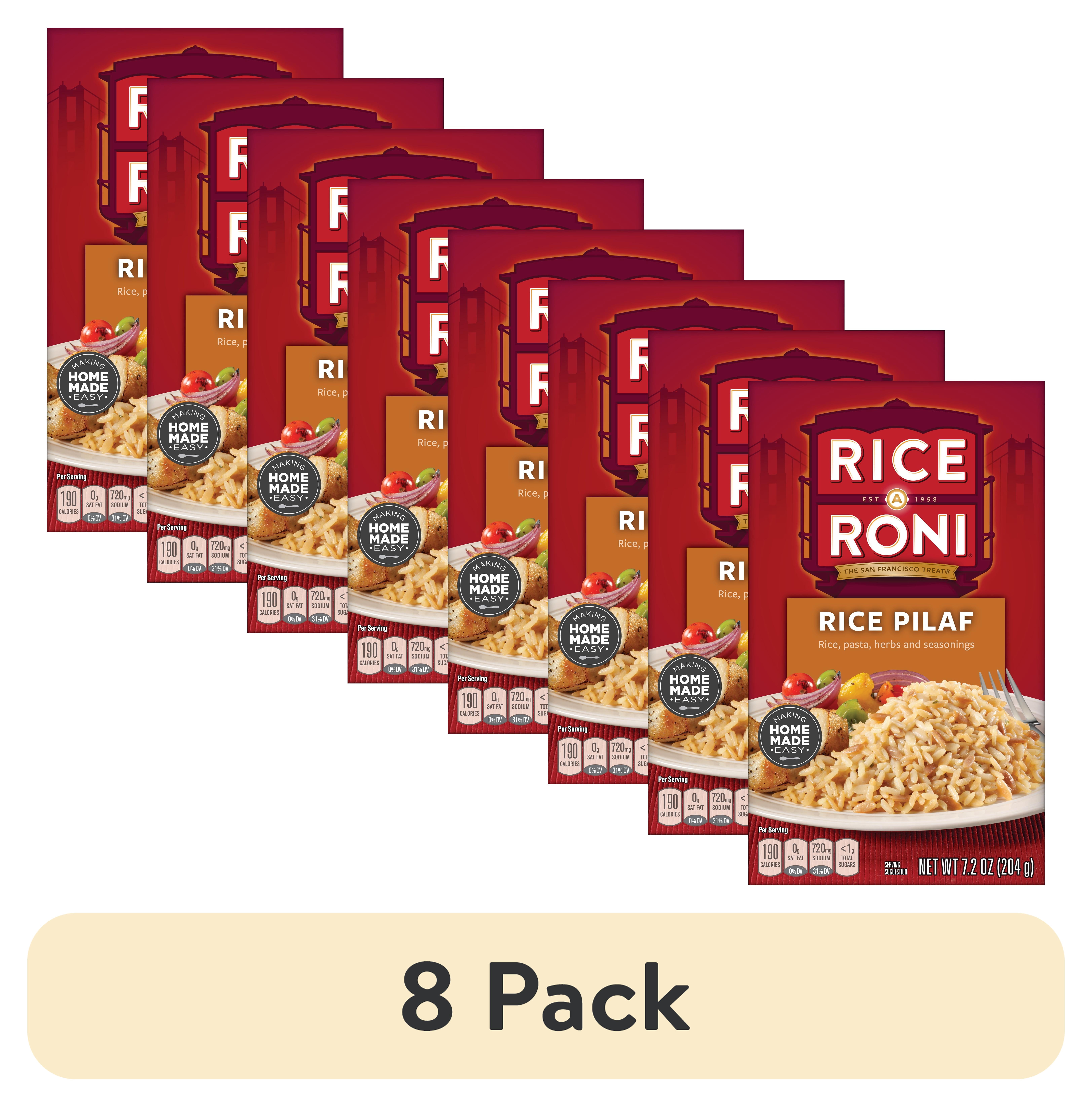 (8 pack) Rice a Roni Rice Pasta Rice Pilaf, 7.2 oz