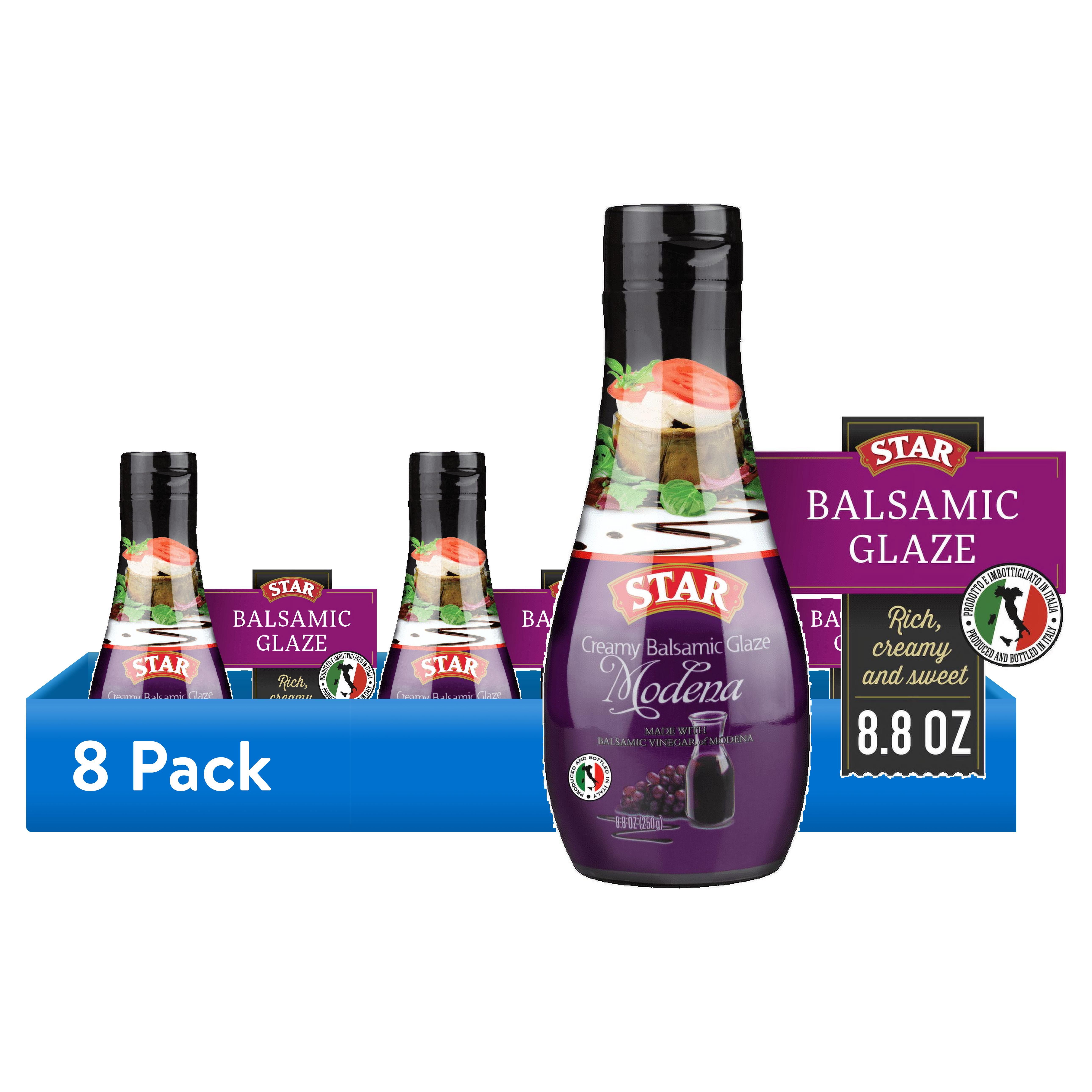 (8 pack) STAR Modena Creamy Balsamic Glaze in a Convenient Squeeze Bottle, 8.8 oz