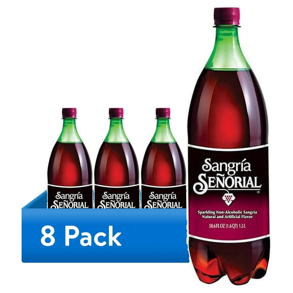 (8 pack) Sangria Senorial Soda, 1.5 Lt