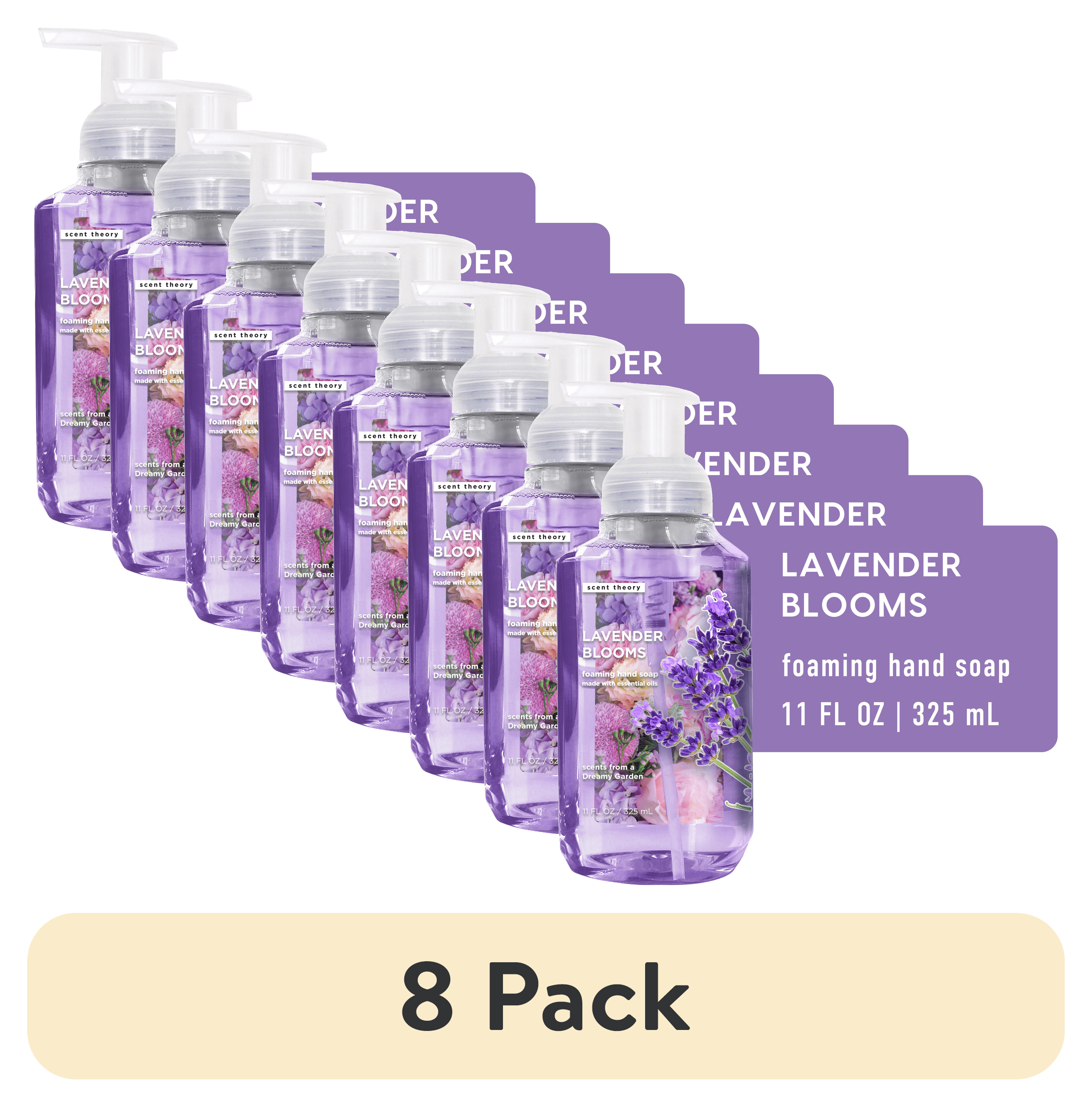 (8 pack) Scent Theory Foaming Hand Soap, Lavender Blooms, 11 fl oz