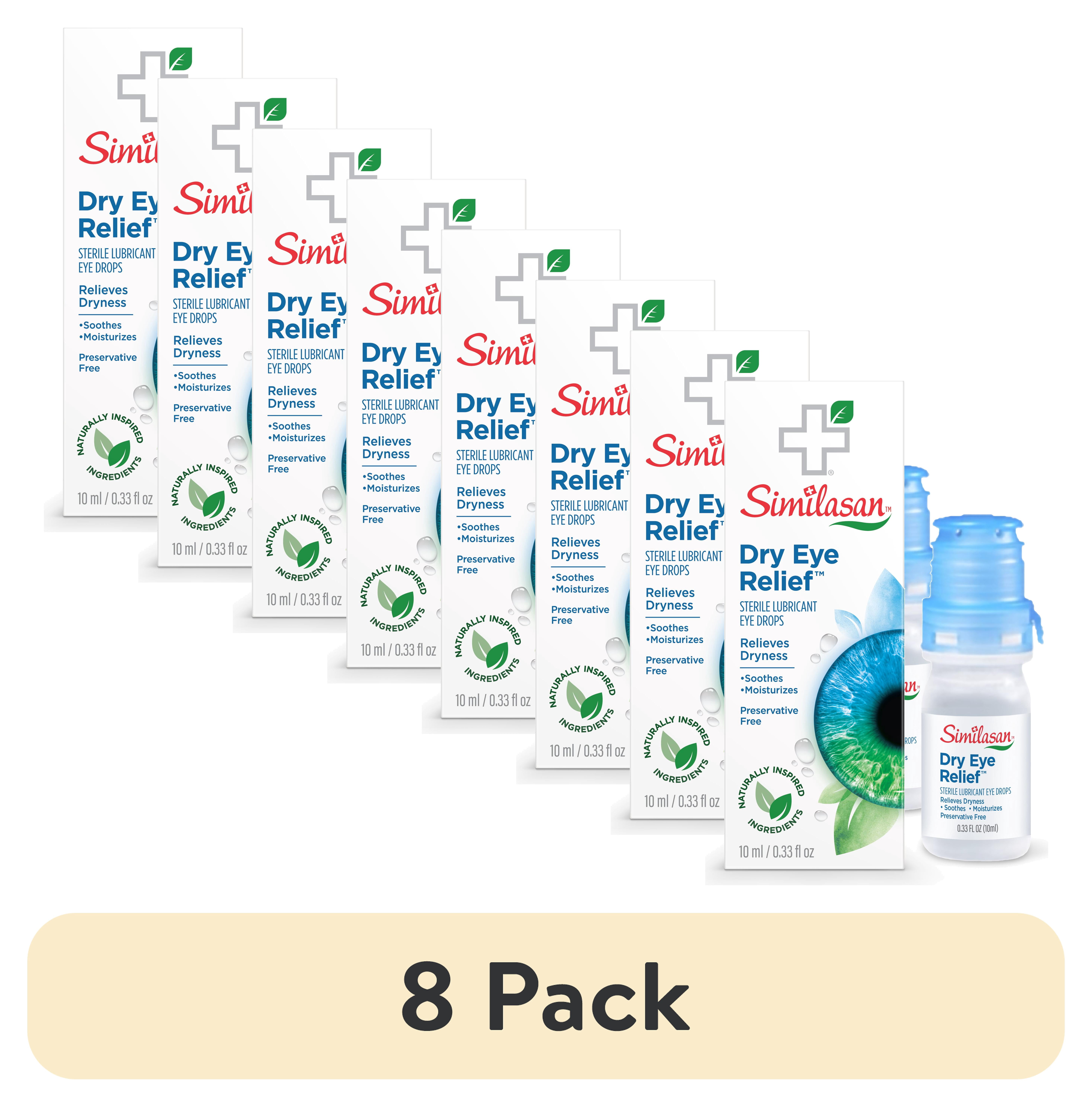 (8 pack) Similasan Dry Eye Relief Drops, Preservative-Free, 0.33 Fl Oz