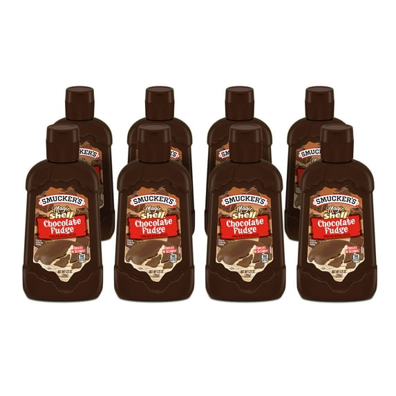 (8 pack) Smucker's Magic Shell Chocolate Fudge Topping, 7.25 ozs