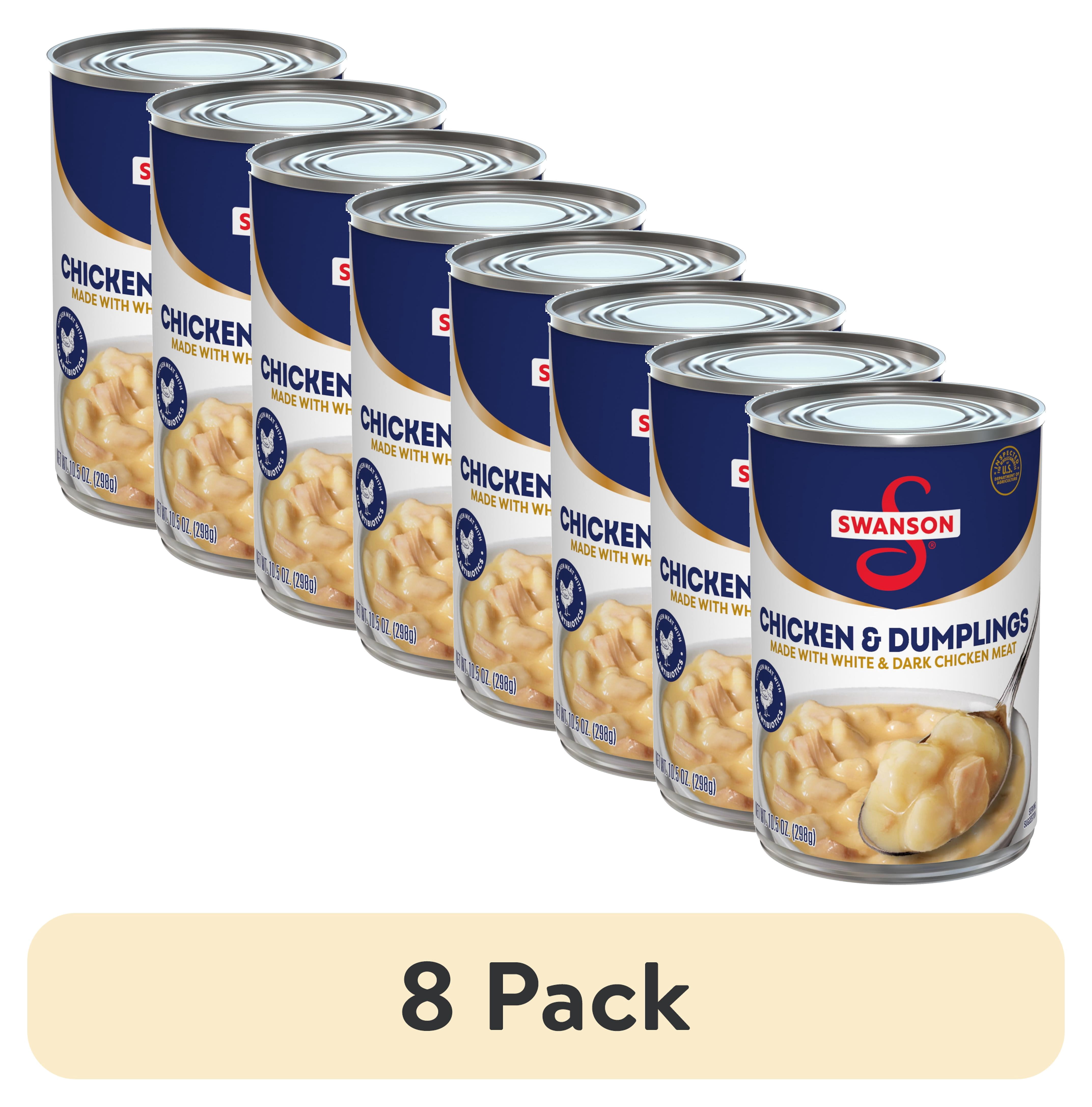 (8 pack) Swanson Canned Chicken and Dumplings with White and Dark ...