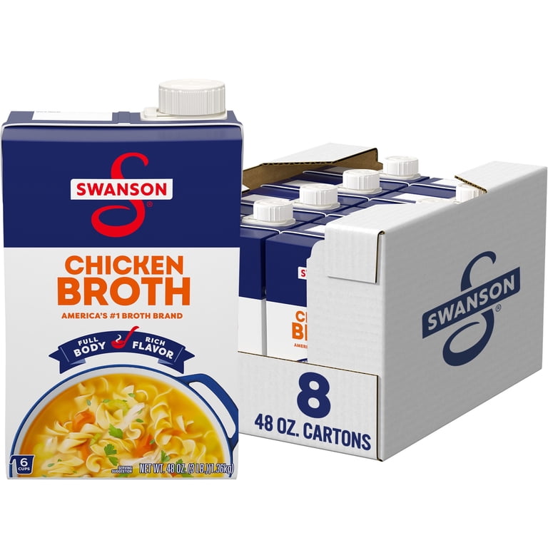 swanson glp 1 (8 pack) Swanson Chicken Broth, 48 oz Carton