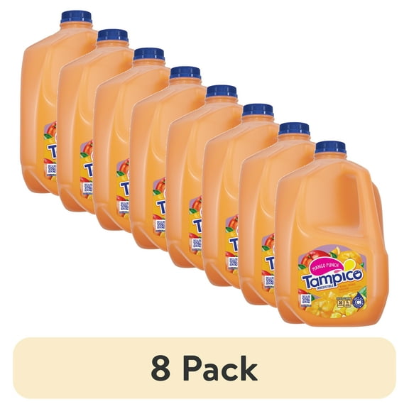 (8 pack) Tampico Mango Fruit Punch, Mango Orange Tangerine Juice Drink 1 Gallon.