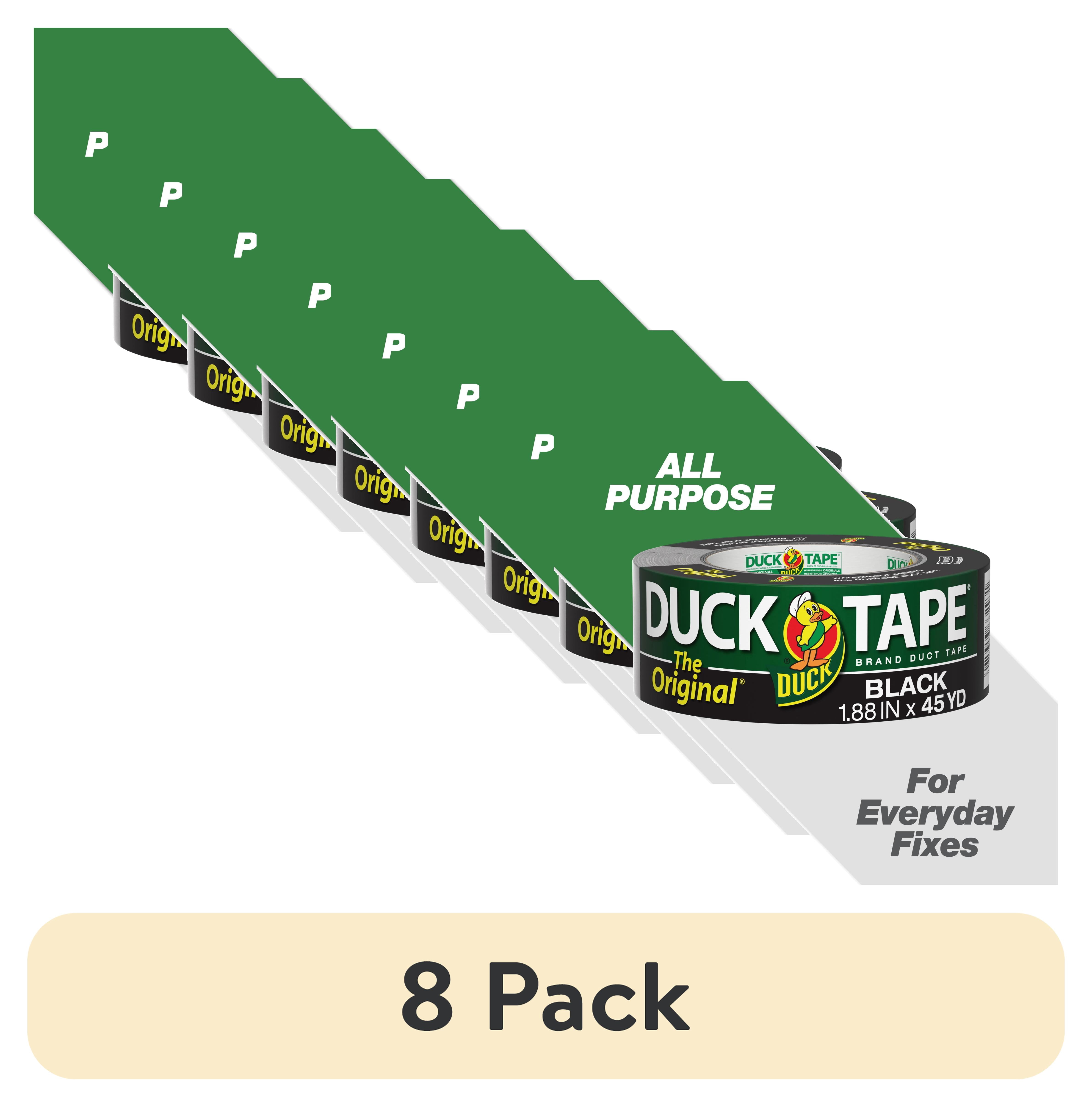 (8 pack) The Original Duck Tape Brand Duct Tape, 1.88 in. x 45 yd., Black