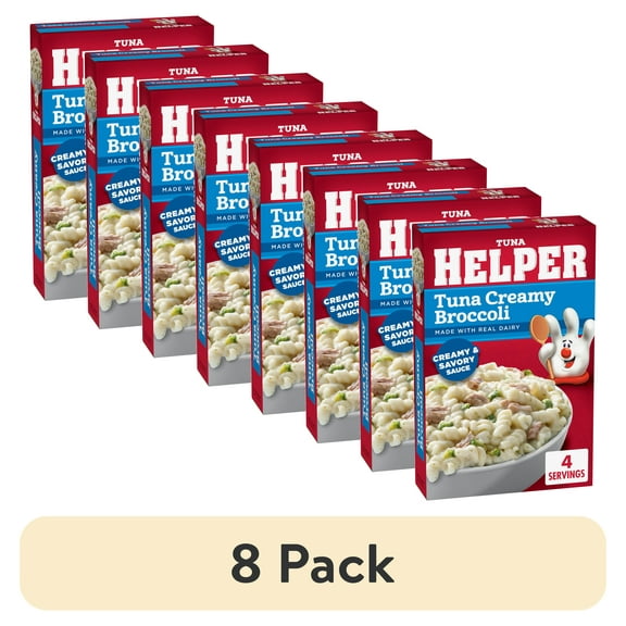 (8 pack) Tuna Helper Creamy Broccoli Pasta, 6.4 oz Box