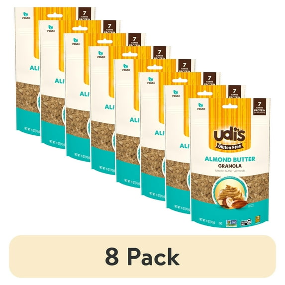(8 pack) Udi's Granola, Gluten Free, Almond Butter, 11 oz