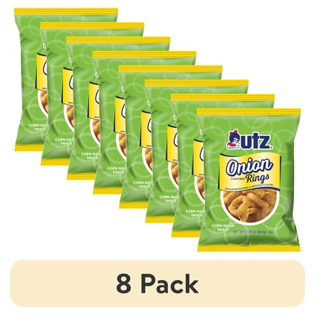 (8 pack) Utz Onion Rings. 2.125 oz Bag