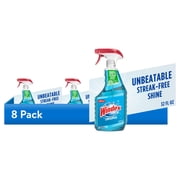 8 pack Windex Glass, Window, and Mirror Cleaner Spray, Original Blue, 32 fl oz