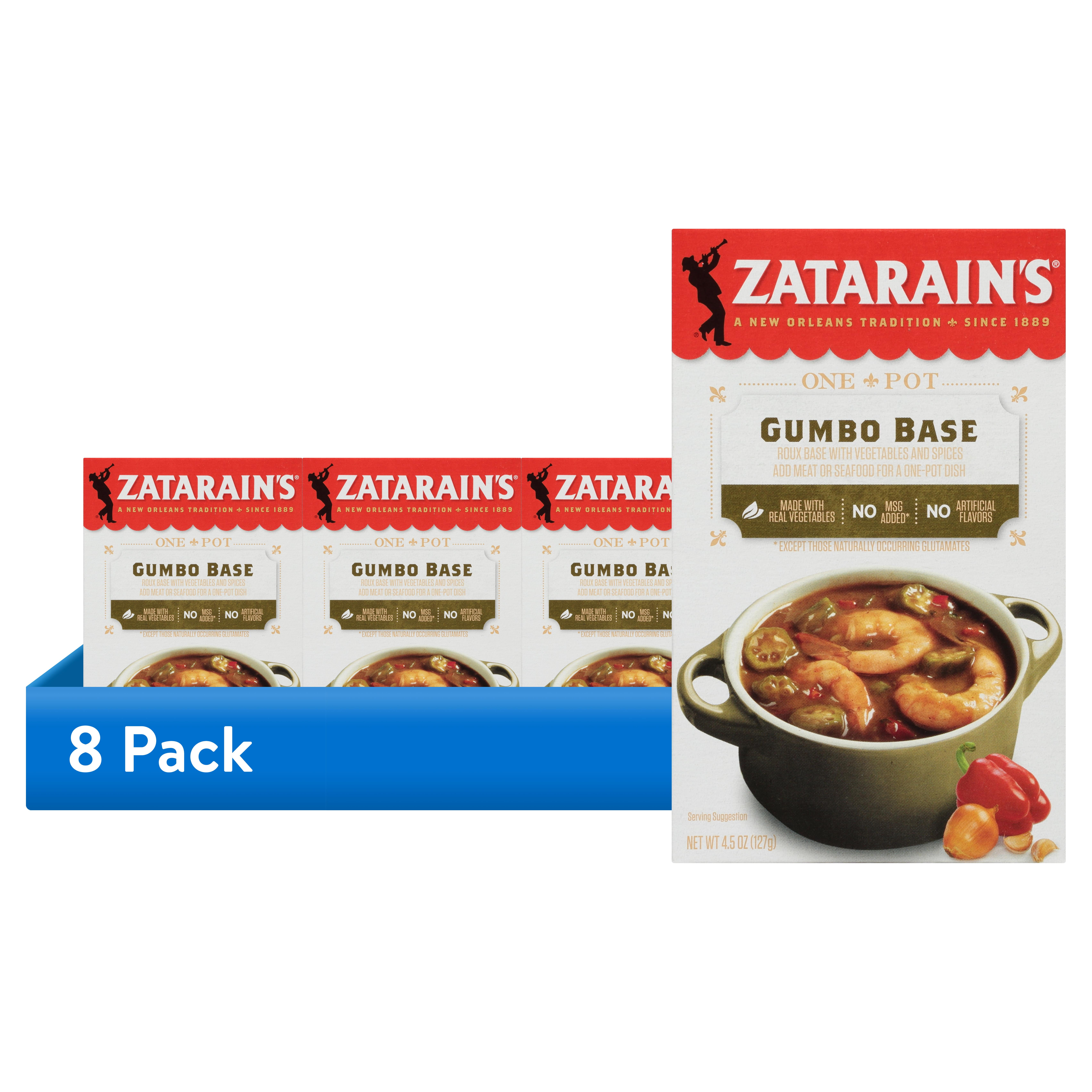 8 pack) Zatarain's Gumbo Base, 4.5 oz Box - Walmart.com