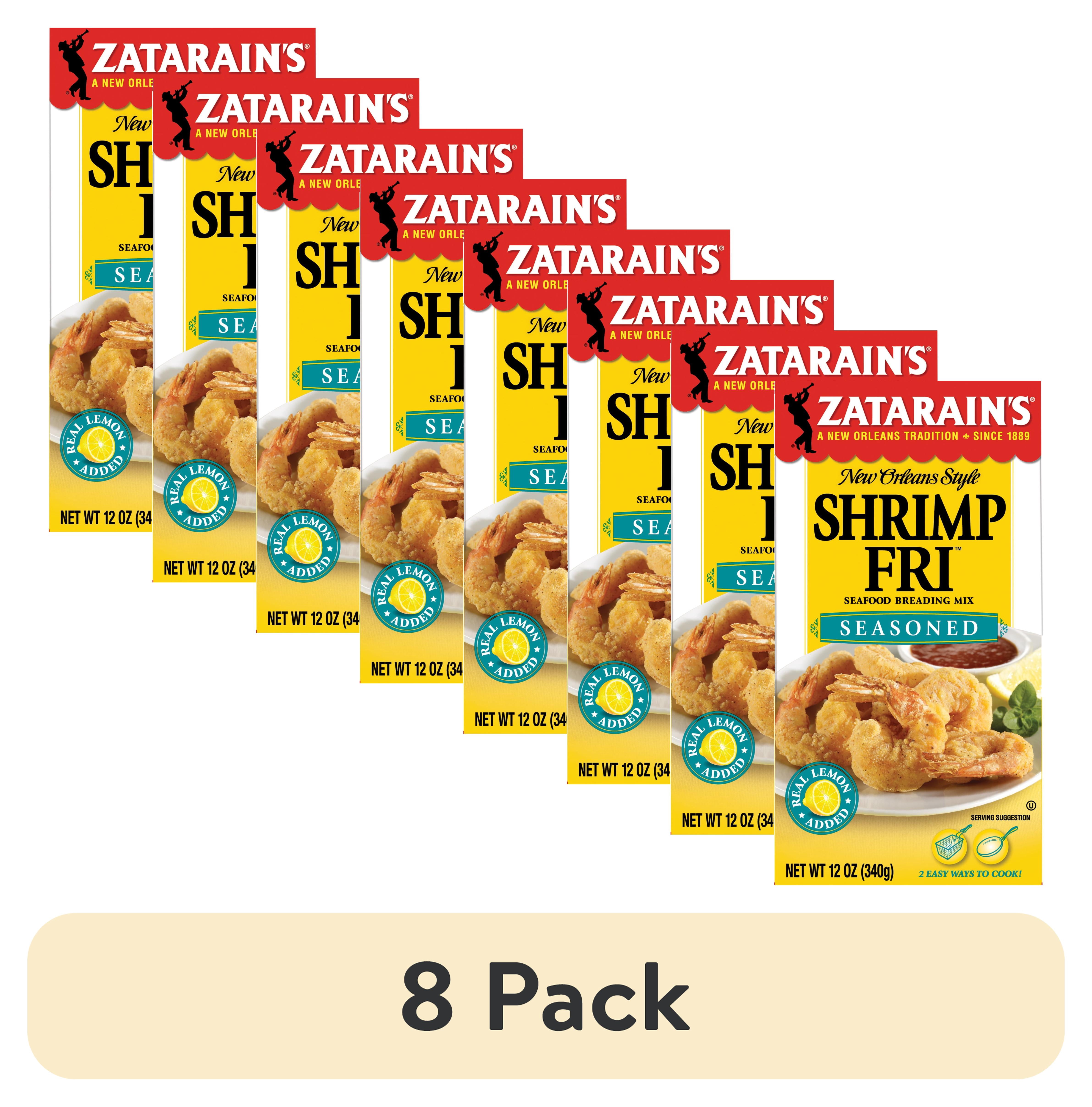 (8 pack) Zatarain's Kosher Seasoned Shrimp Fri, 12.0 oz Box