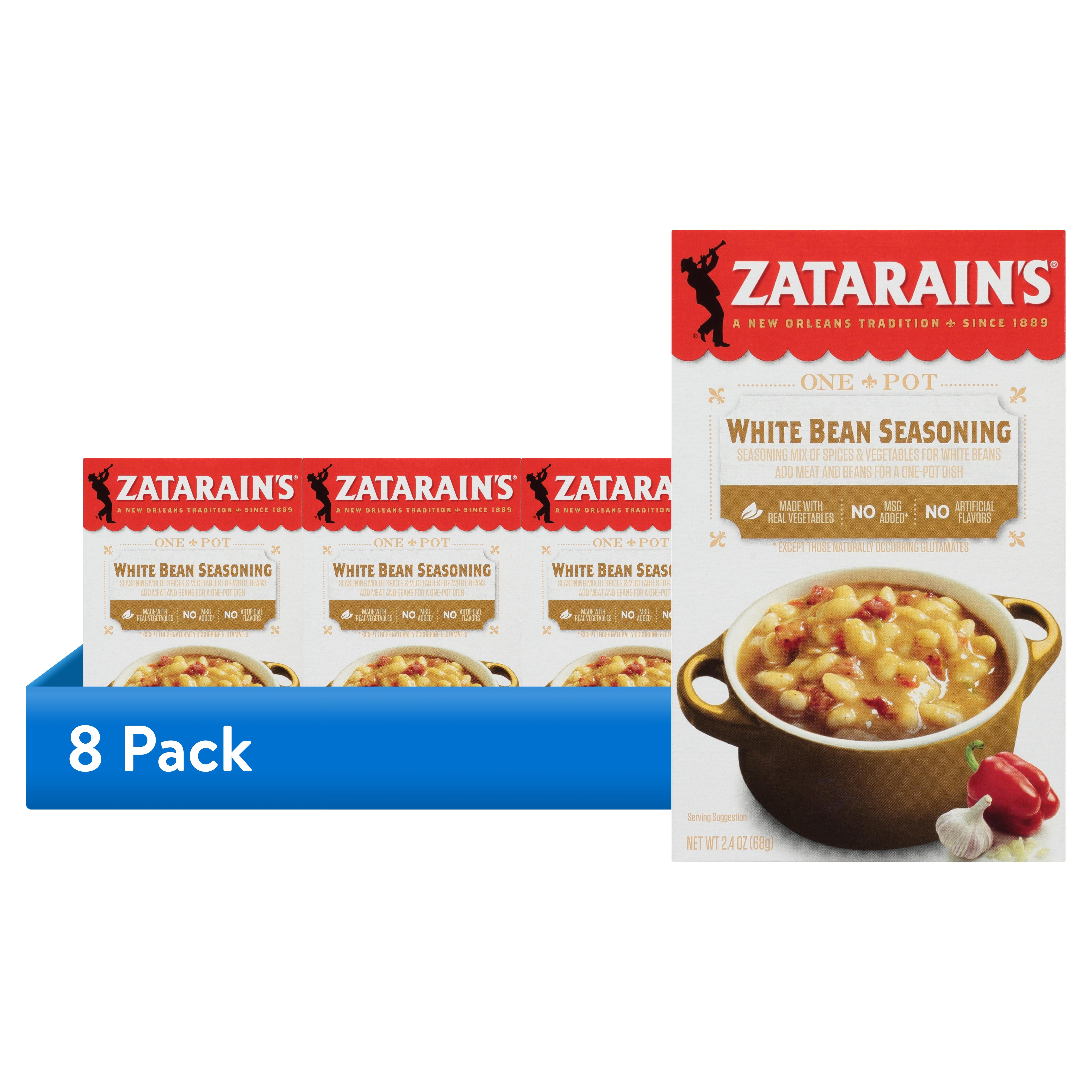 (8 pack) Zatarain's White Bean Seasoning, 2.4 oz