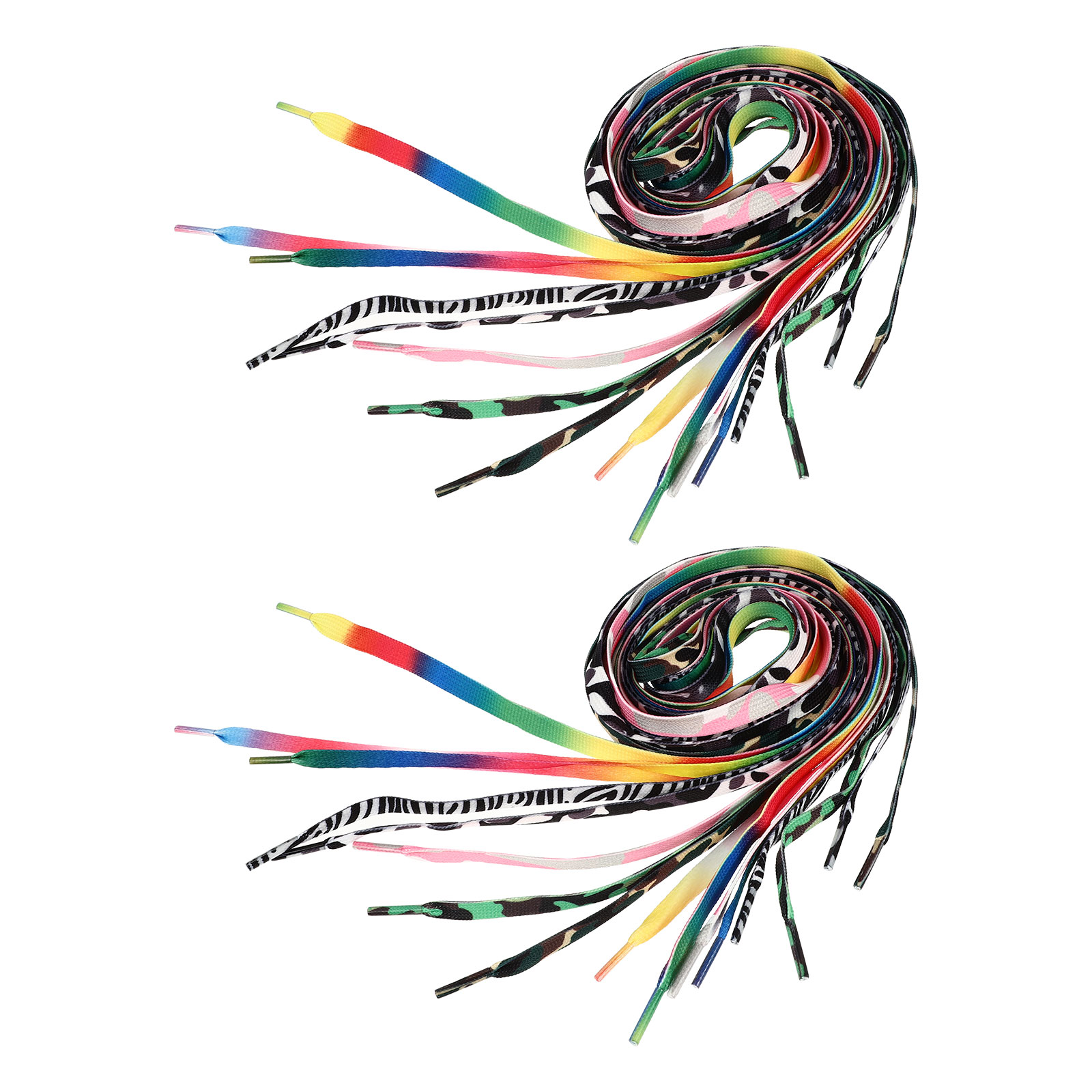 8 pairs of Skates Shoelaces Roller Skates Shoelaces Outdoor Ski Shoe