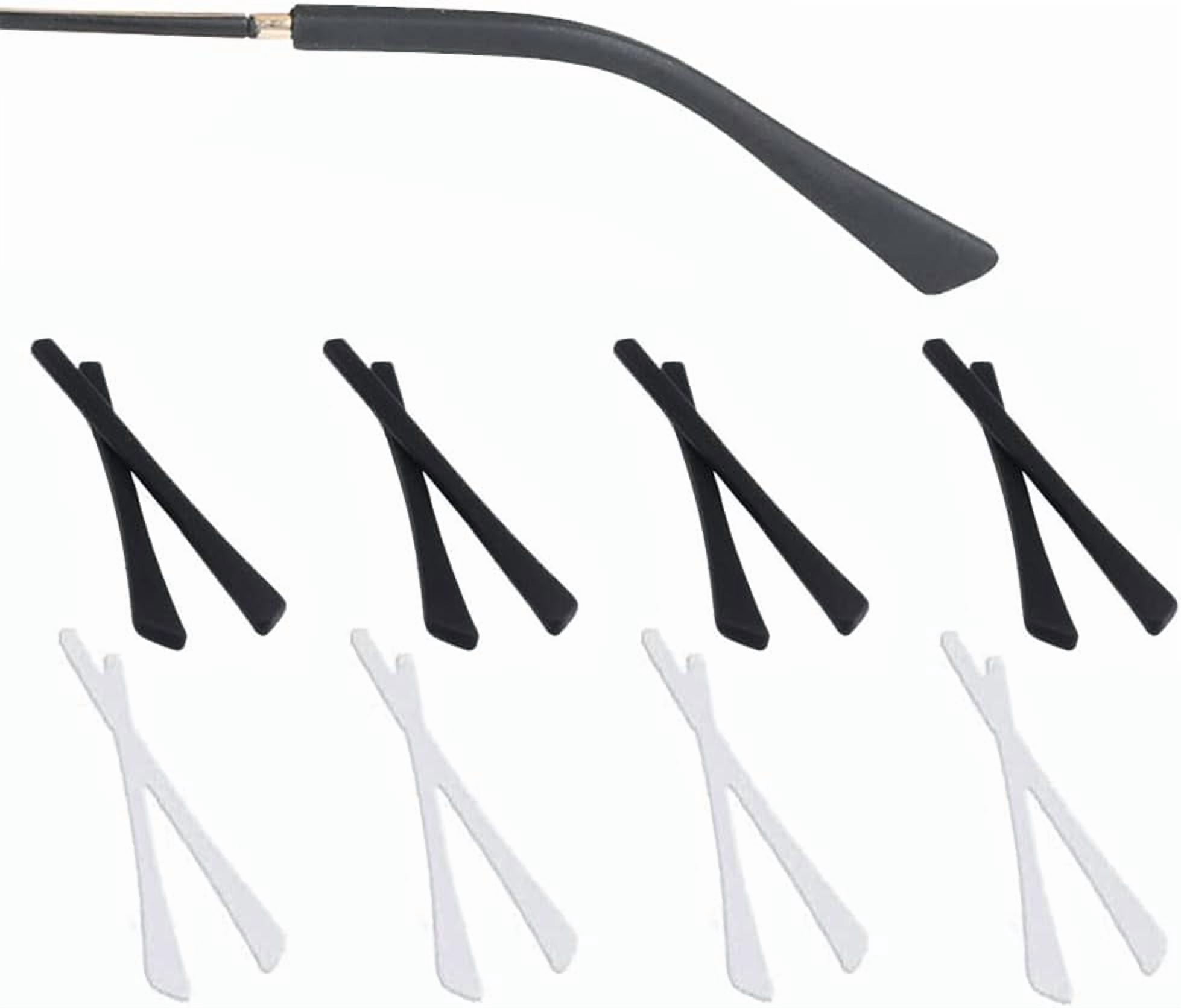 8 pairs of silicone eyeglass leg covers are compatible with thin metal ...