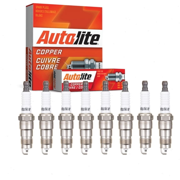8 pc Autolite 2546 Copper Core Spark Plugs for 5047 5613796 AWSF54 FR7LDC R45NTSE Ignition Wire Secondary