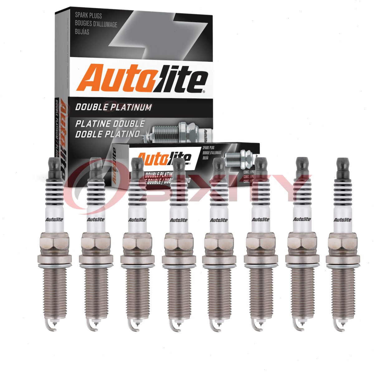 8 pc Autolite APP5684 Double Platinum Spark Plugs for Ignition Wire ...