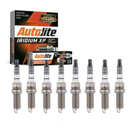 8 pc Autolite Iridium XP Spark Plugs compatible with GMC Yukon 5.3L 6.2L V8 2015-2019