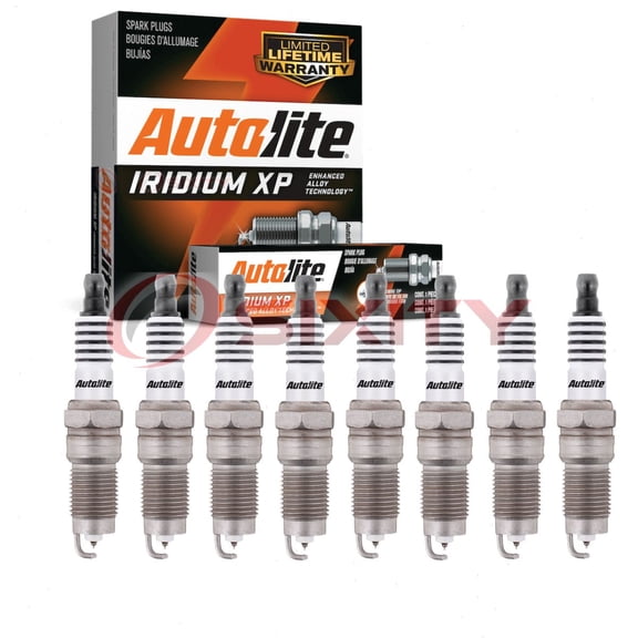 8 pc Autolite Iridium XP XP5145 Spark Plugs for Ignition Wire Secondary Fits select: 1983-1990,1994-1997 FORD MUSTANG