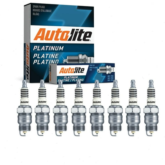 8 pc Autolite Platinum Spark Plugs compatible with Ford F-100 5.0L 5.8L 5.9L 6.4L V8 1965-1976