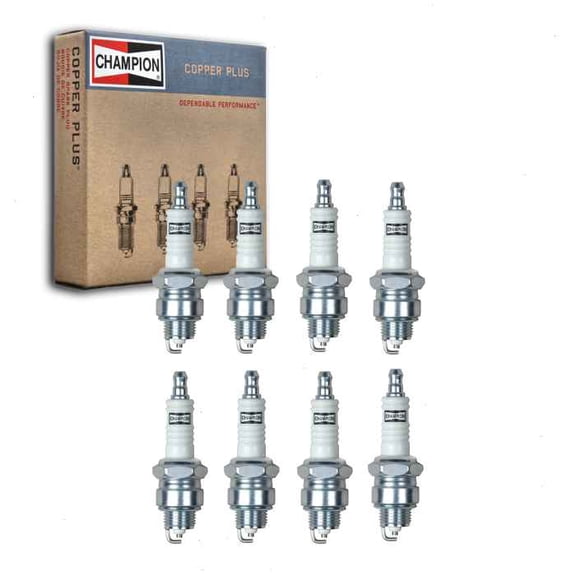 8 pc Champion 14 Copper Plus Spark Plugs for 14R32 14R42 4091933 4339425 AR32 AR42 AS42C BPR6S CR43S R42S R43CS R43S R44S RJ12YC W20PRU WR7F Ignition Wire Secondary