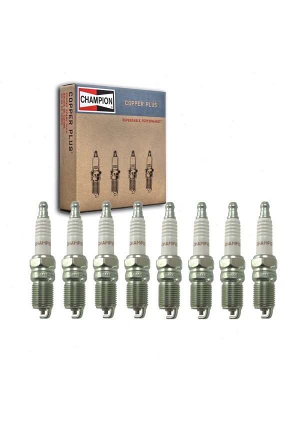 8 pc Champion 408 Copper Plus Spark Plugs for 14GF22 14GRF22 14GRF32 14GRF52 41-600 7971 7989 82300319 AGRF52 AGSF52C HR10DCX HR8DCX R44LTS R46LTS RS14YC T16EPRU TR5 Ignition Wire Secondary