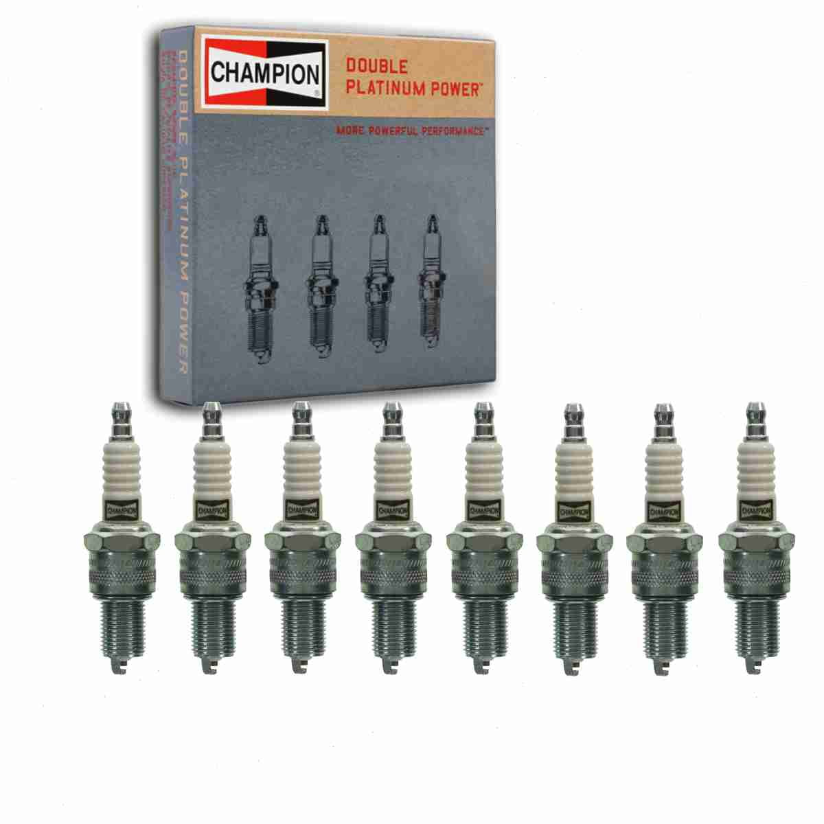 8 pc Champion 7415 Double Platinum Spark Plugs for RN9PYP Ignition