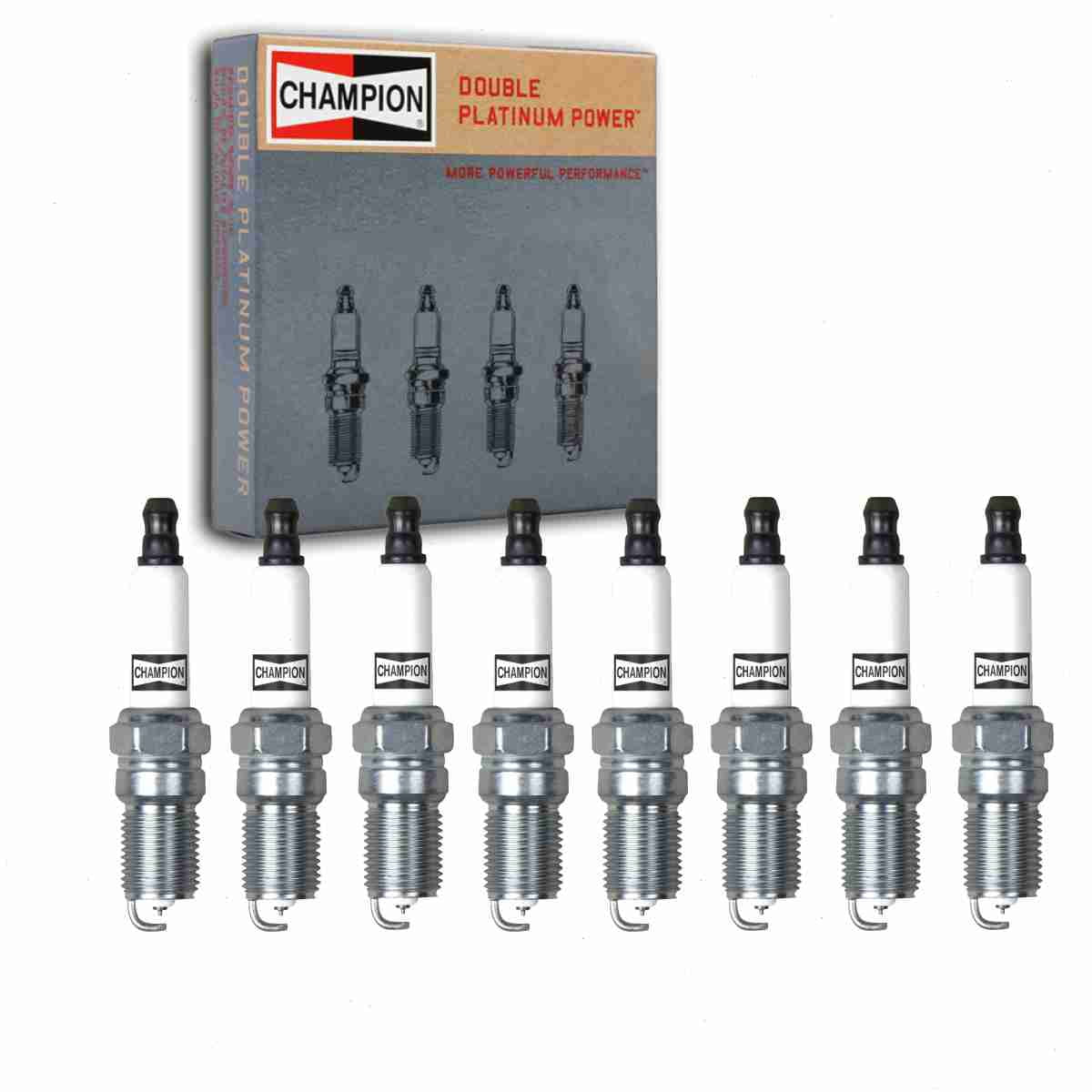 8 pc Champion 7963 Double Platinum Spark Plugs for 41-810 41-919 41-963 41-987 AGSF22FM AGSF22YPC AGSF32FM AGSF32PM AGSF32PMF4 AGSF32YPC RS12PYPB5 Ignition Wire Secondary