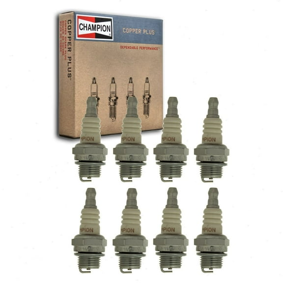 8 pc Champion 849C Copper Plus Spark Plugs for CJ6 Ignition Wire Secondary