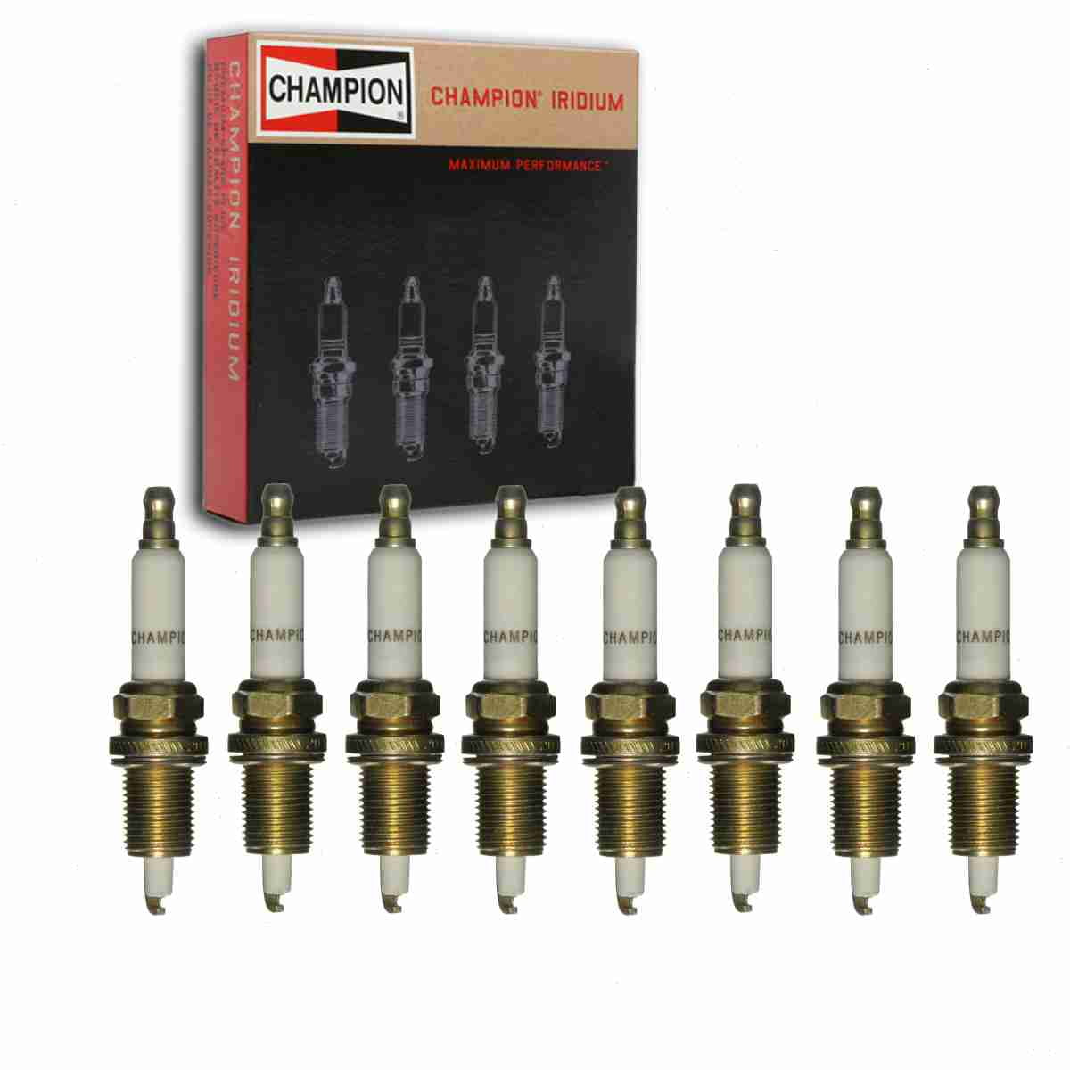 8 pc Champion 9005 Iridium Spark Plugs for QC10WEP Ignition Wire