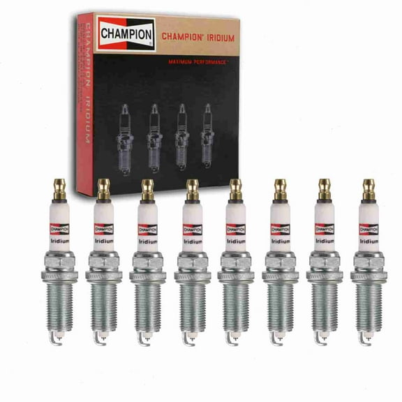 8 pc Champion 9055 Iridium Spark Plugs for FR8T1332 REC12WMPB5 SPLZFR5B13EG Ignition Wire Secondary Fits select: 2009-2018 TOYOTA RAV4, 2010-2017 TOYOTA CAMRY