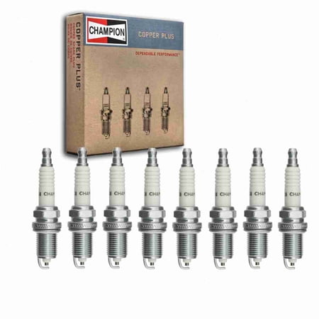 8 pc Champion 97 Copper Plus Spark Plugs for RC9MCC Ignition Wire Secondary Fits select: 2000-2009 TOYOTA TUNDRA, 1999-2008 LEXUS RX