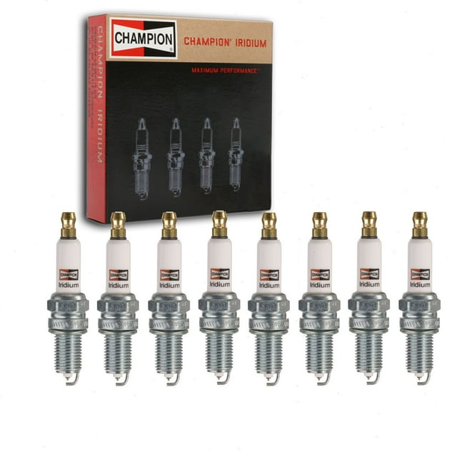 8 pc Champion 9700 Iridium Spark Plugs for Ignition Wire Secondary ...