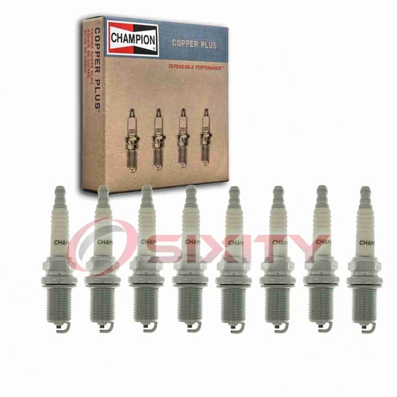8 pc Champion 982 Copper Plus Spark Plugs for 2513214-S XC12YC Ignition Wire Secondary