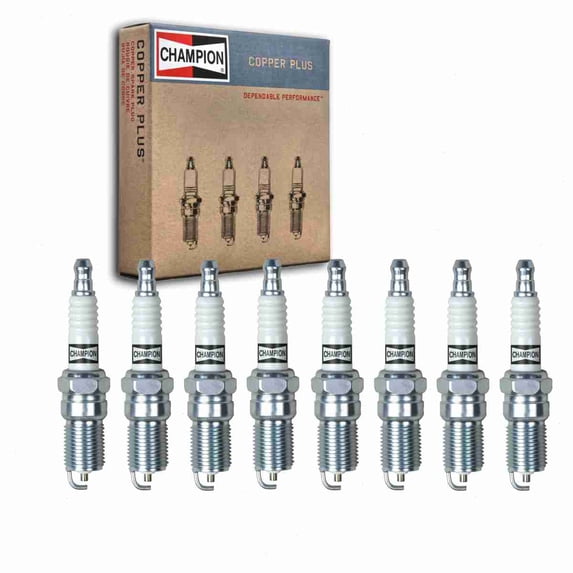 8 pc Champion Copper Plus Spark Plugs compatible with Chevrolet Camaro 5.7L V8 1998-2002