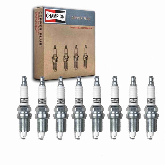8 pc Champion Copper Plus Spark Plugs compatible with Dodge Ram 2500 5.9L V8 1998-2002