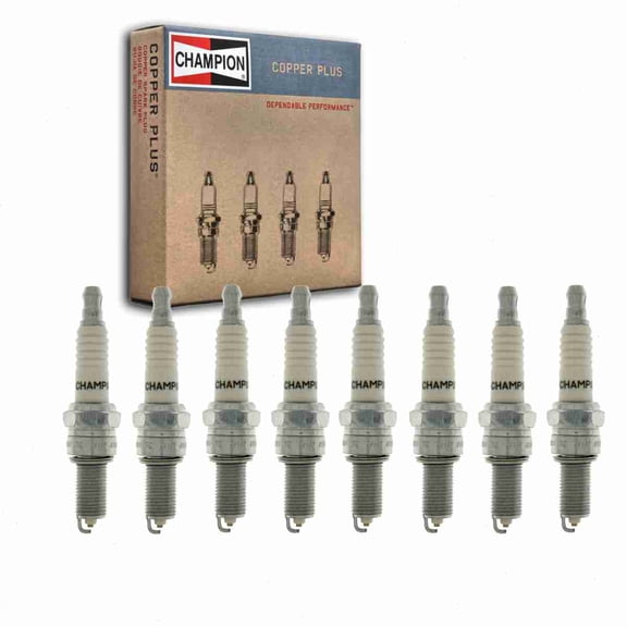 8 pc Champion Copper Plus Spark Plugs compatible with Ferrari F355 GTS 3.5L V8 1994-1998