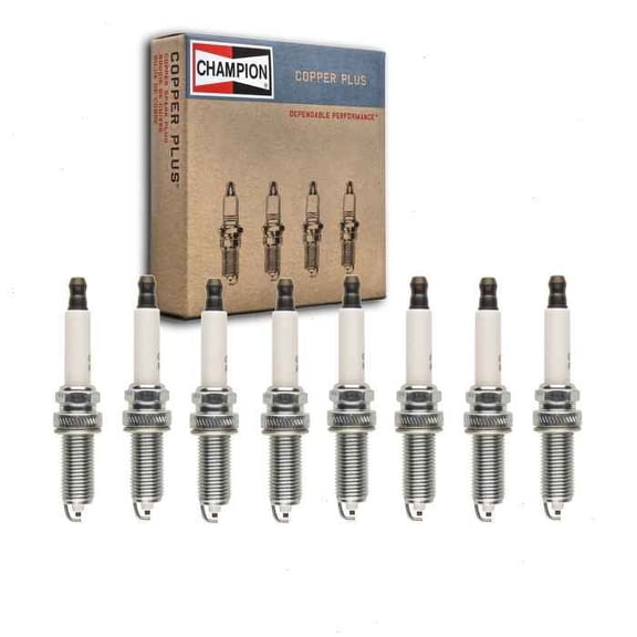 8 pc Champion Copper Plus Spark Plugs compatible with Land Rover Range Rover 2010-2017