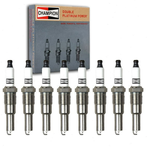 8 pc Champion Double Platinum Spark Plugs compatible with Ford Mustang 4.6L V8 2005-2008