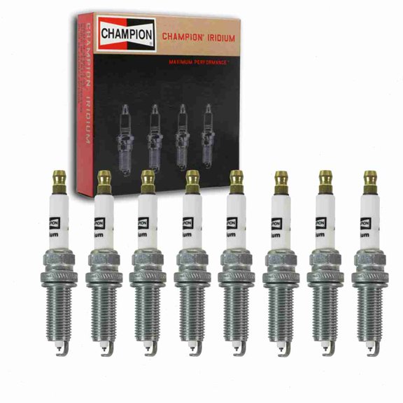 8 pc Champion Iridium Spark Plugs compatible with Land Rover Range Rover Sport 5.0L V8 2010-2017