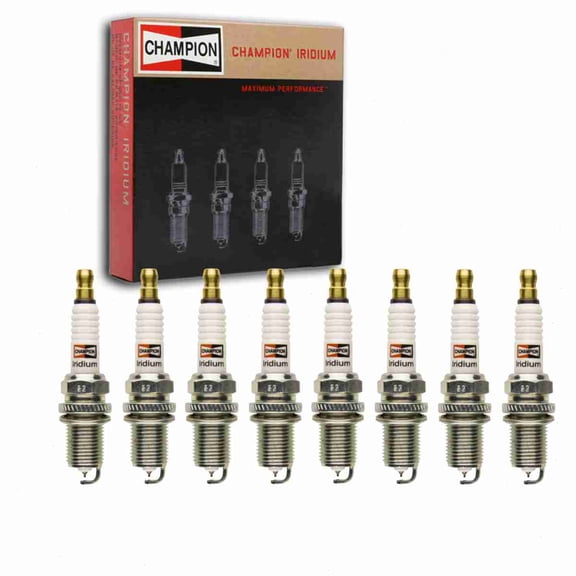 8 pc Champion Iridium Spark Plugs compatible with Lincoln LS 3.9L V8 2000-2006