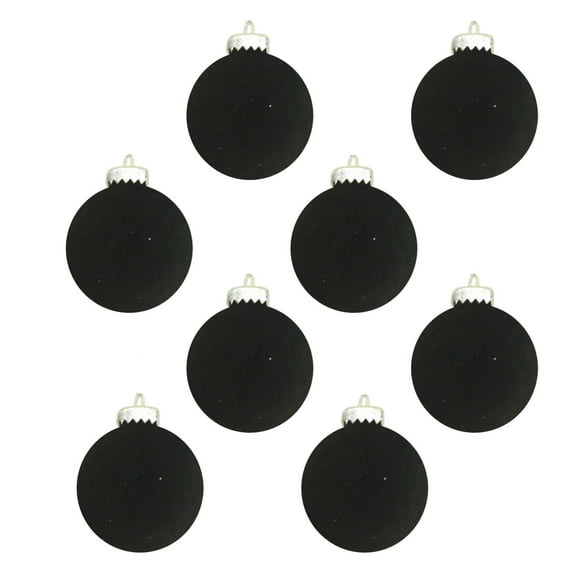 8 pc Christmas Ball Bauble Ornament Velvet Christmas Indoor Outdoor Hanging Decoration Holiday Party Wedding Halloween Thanksgiving Valentine's Day Decor