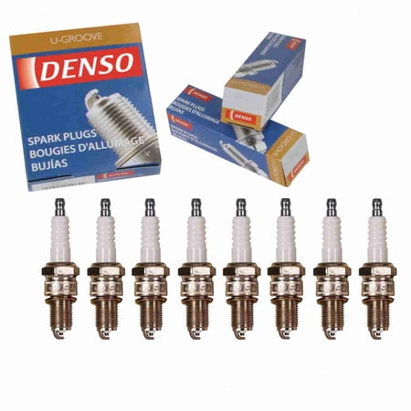 8 pc DENSO 3085 Standard U-Groove Spark Plugs for 93 13 057 W22EP-U Ignition Wire Secondary