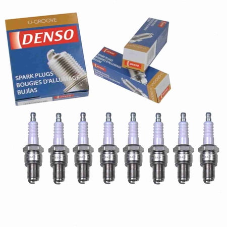 8 pc DENSO 3110 Standard U-Groove Spark Plugs for W16ESR-U Ignition Wire Secondary