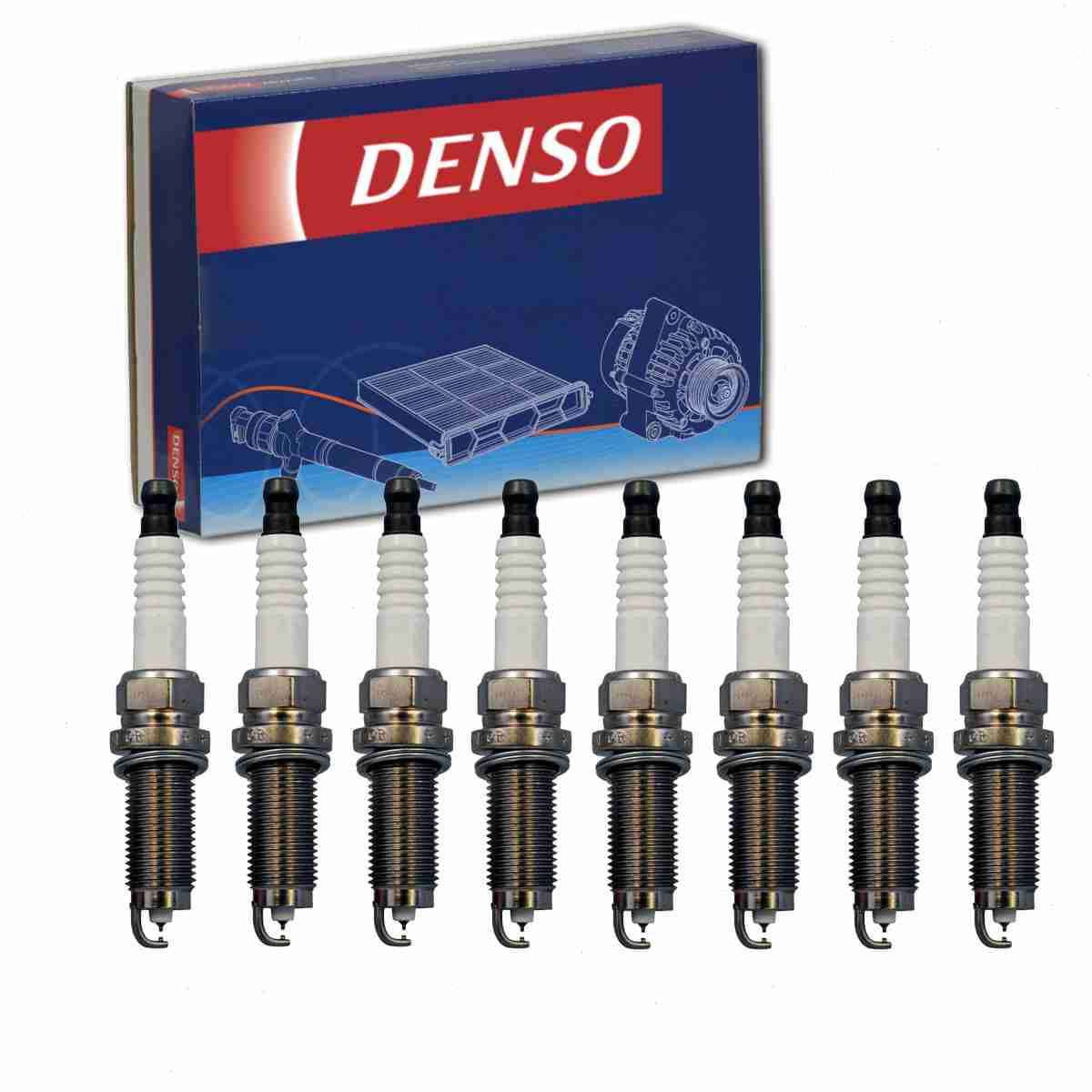8 pc DENSO 3490 Spark Plugs for 224013TA1B FXE20HE11C Ignition Wire
