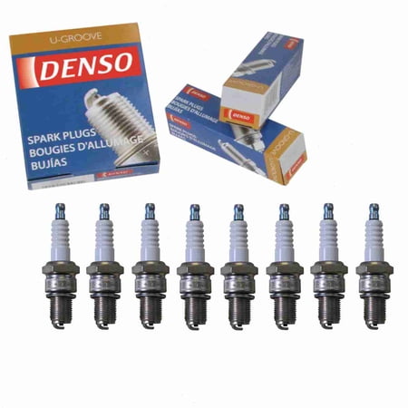 8 pc DENSO 4030 Standard U-Groove Spark Plugs for W24ES-U Ignition Wire Secondary
