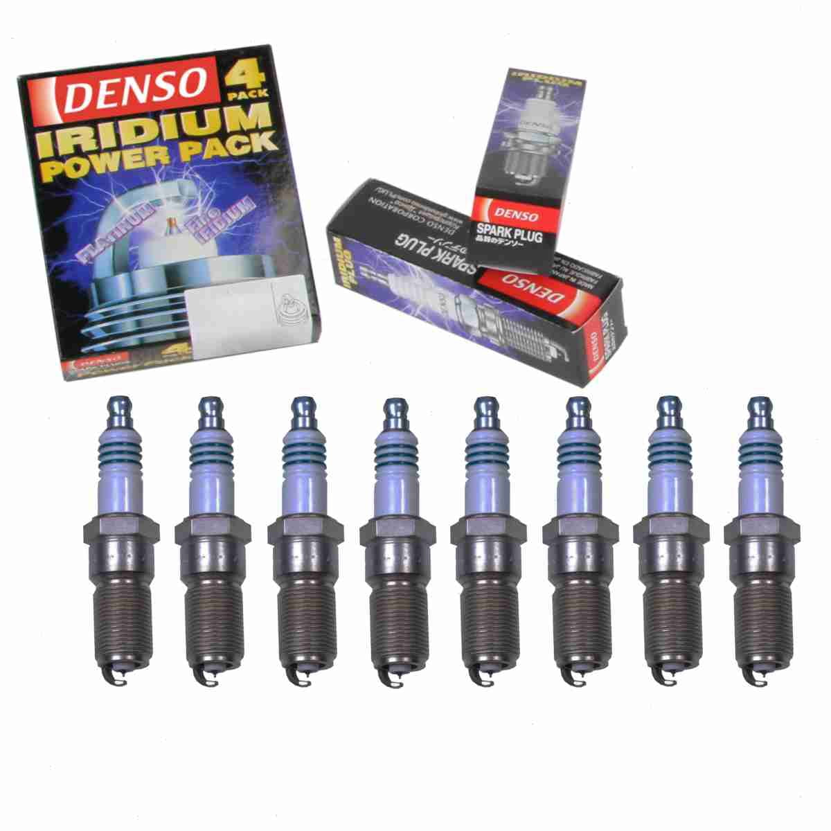 8 pc DENSO 5349 Iridium Power Spark Plugs for 12607280 4606 402AB 4606 ...