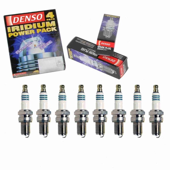 8 pc DENSO 5372 Iridium Power Spark Plugs for IX24 Ignition Wire Secondary