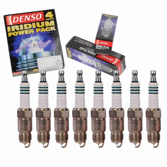 8 pc DENSO Iridium Power Spark Plugs compatible with Ford F-150 5.0L 5.8L V8 1984-1996