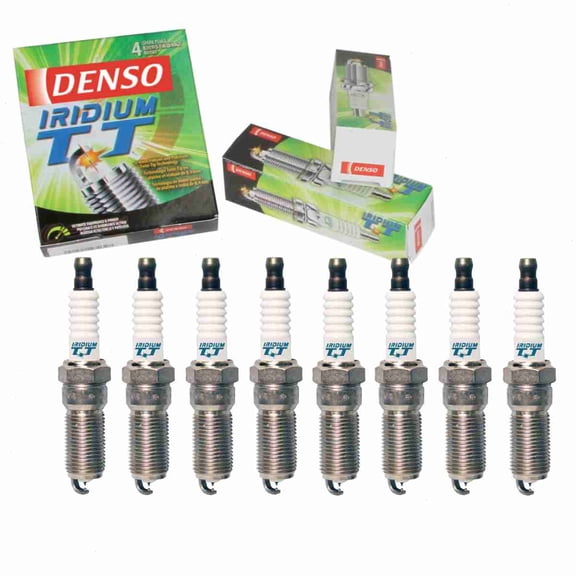 8 pc DENSO Iridium TT Spark Plugs compatible with GMC Yukon 5.3L 6.2L V8 2015-2017